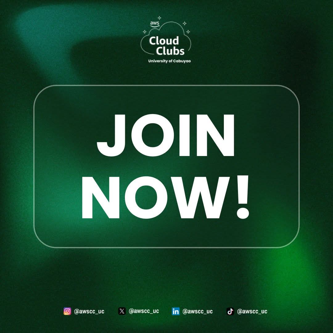 awscc_uc's tweet photo. 🧭 𝐓𝐡𝐞 𝐀𝐖𝐒 𝐓𝐫𝐚𝐢𝐥𝐡𝐞𝐚𝐝: 𝐒𝐭𝐚𝐫𝐭 𝐨𝐟 𝐭𝐡𝐞 𝐂𝐥𝐨𝐮𝐝 𝐄𝐱𝐩𝐞𝐝𝐢𝐭𝐢𝐨𝐧

Freshmen and first-time explorers — this is your chance to begin your journey into the AWS Cloud Club – University of Cabuyao. https://t.co/G1RRet3IPG