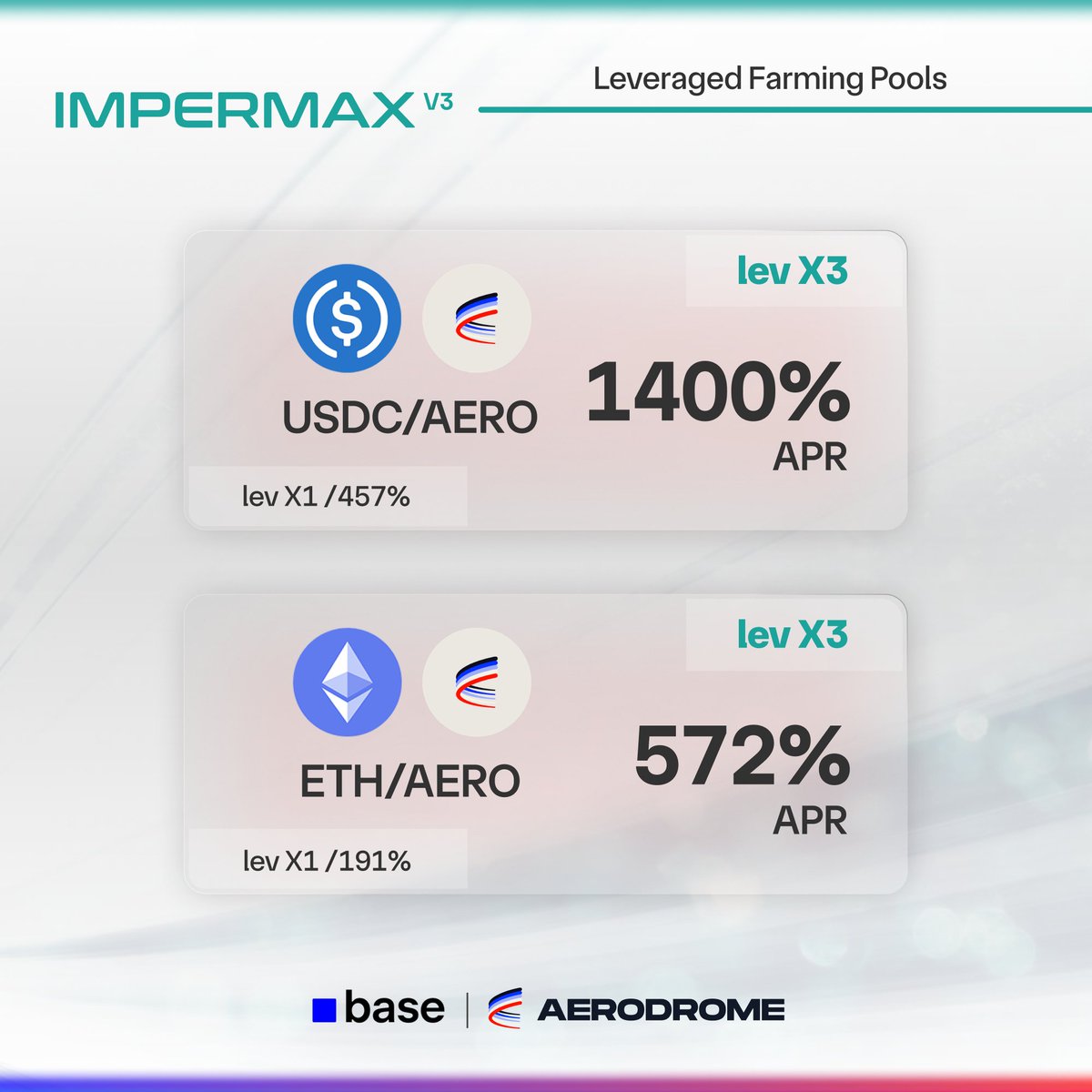 ImpermaxFinance's tweet photo. New integration on @AerodromeFi home of DeFi - @buildonbase 

Only at 👇
https://t.co/iezGePOjJL https://t.co/5jdhs7BV7f