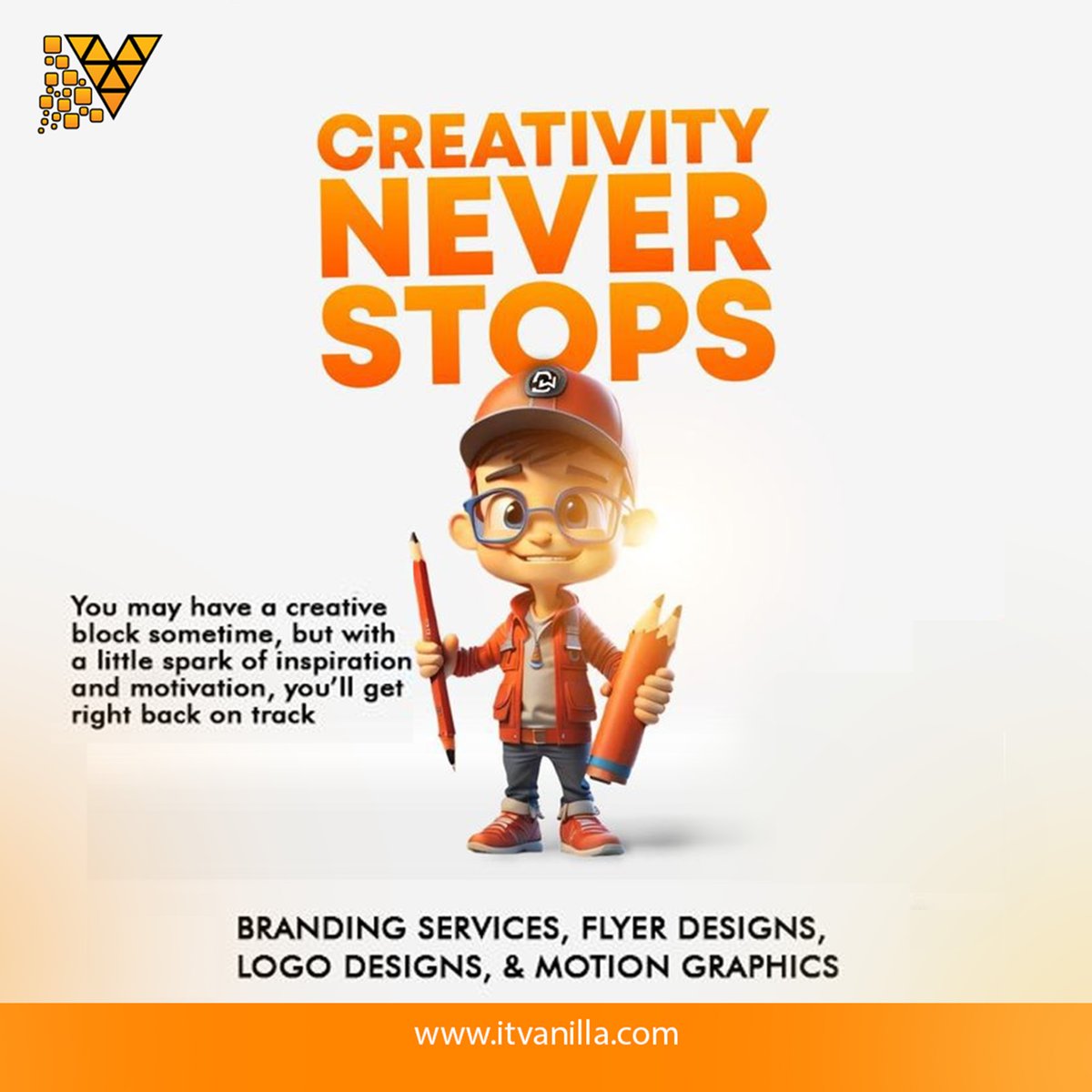 ITvanilla1's tweet image. 🚀 Creativity Never Stops – For Your Brand!
Want business success? Then your brand needs stunning designs and a powerful visual identity.
With us, you’ll get —