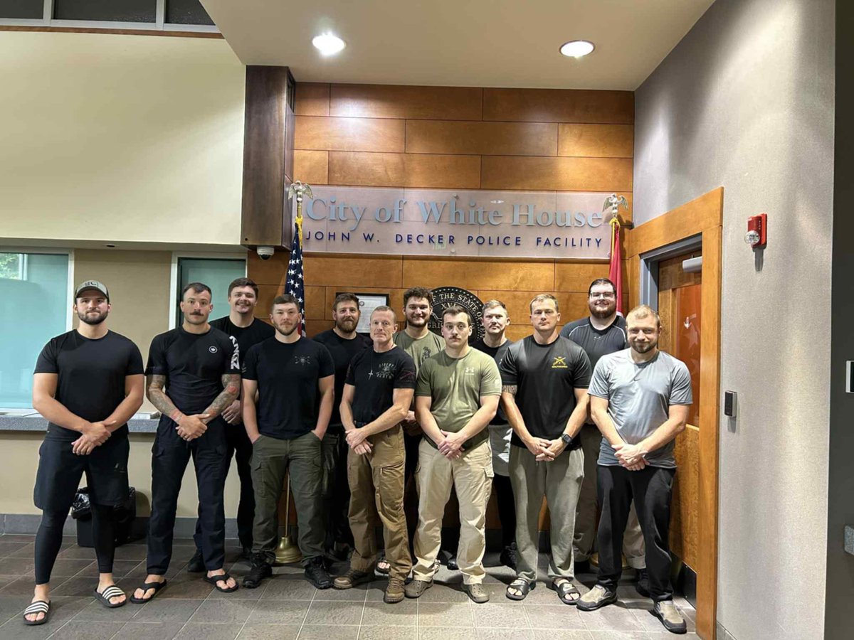Officers Blake Moss and Luke Springer recently attended the Defensive Tactics Instructor class 💥
A big thank you to White House Police Department for putting on the training and helping ensure our officers are ready, capable, and committed to keeping our community safe.