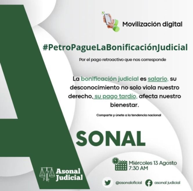 JsnViloria's tweet photo. *#YelAumentoDeLaBonificaciónParaCuando Servidores Judiciales sufrimos impactos del incremento en la base de Retefuente, hoy nuestros ingresos reales son inferiores al 2024 y el Gobierno de @petrogustavo no ha reajustado la Bonificación Judicial #PetroPagueLaBonificacionJudicial https://t.co/3dyS1P77jh