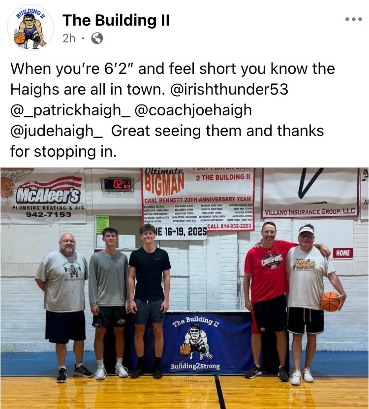 “What are you doing for/during the recruiting shutdown?” Nothing. Just watching a couple kids play basketball at daybreak. 
facebook.com/10006364197695…