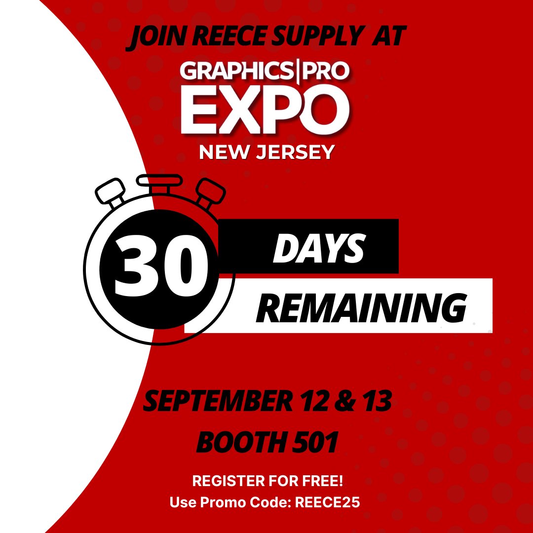 We’re heading to GPX New Jersey September 12–13 and you’re invited! Visit us at Booth 501 to experience live demos, explore our equipment lineup, and more. Register free using code REECE25 ow.ly/s3cw50WETFR