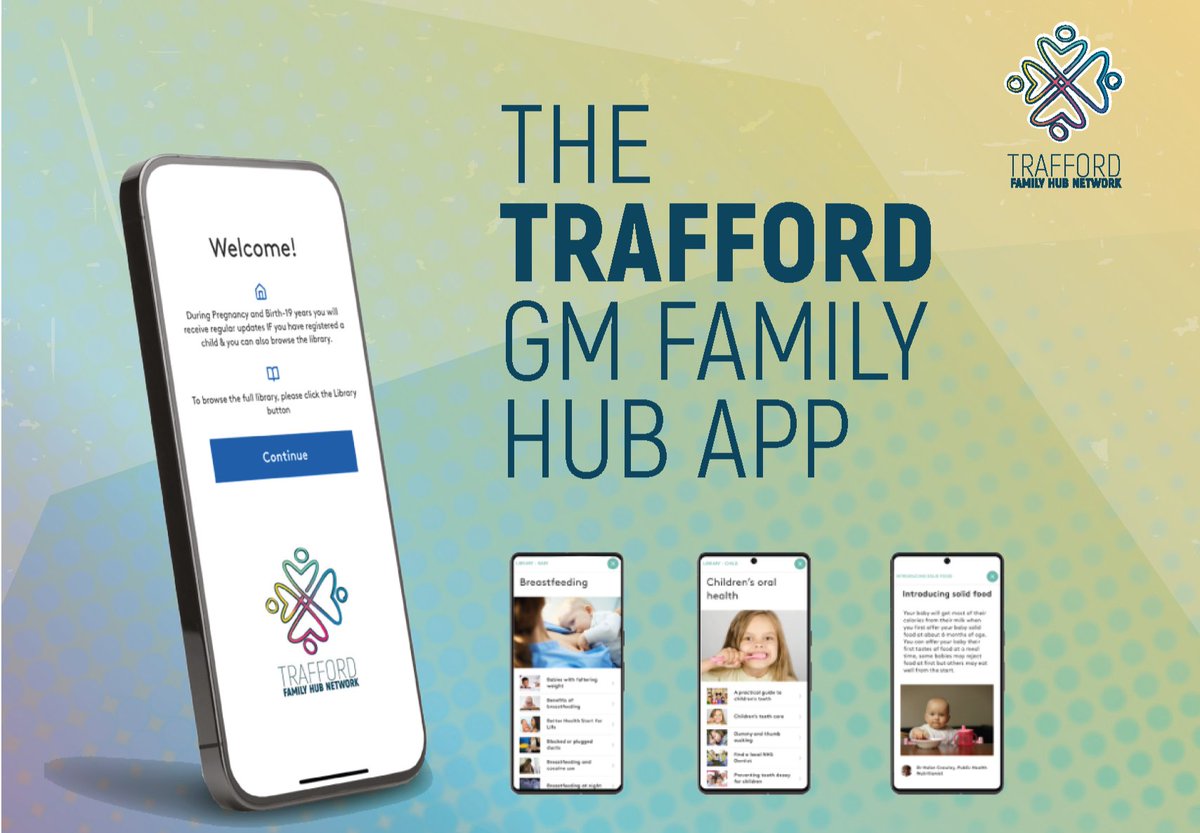 Looking for reliable parenting advice through the summer holidays?

We've partnered with Essential Parent to provide a range of support for Trafford parents through a new Family Hub phone app.

Download the app 👇

Apple: ow.ly/91Mo50WgSCW
Android: ow.ly/Lmw750WgSCV