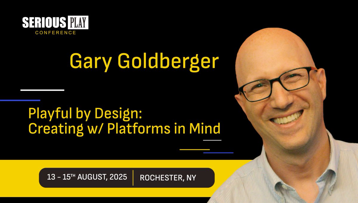 FVStudioBoston's tweet image. Join FableVision’s President Gary Goldberger as he discusses “Playful by Design: Creating with Platforms in Mind” at Serious Play Conference, August 13 from 12-1pm in Rochester, New York. See you there! fablevisionstudios.com/blog/2025/7/17… #SeriousPlay25 #educationalgames