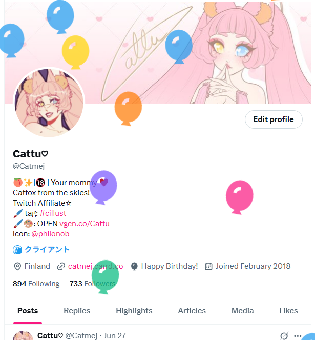 Catmej's tweet photo. Been taking a break of this site but but
IT'S BALLOON DAY!! https://t.co/4ozD77AXku