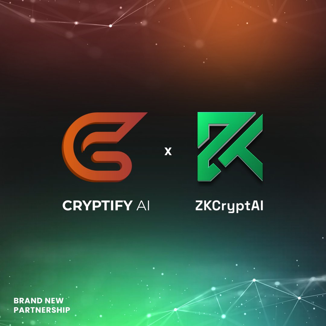 Cryptify AI (@cryptifyai) on Twitter photo New Partnership between $CRAI x $ZKAI
<a href="/ZKCryptAI/">ZKCrypt AI</a> develops cutting-edge zero-knowledge AI solutions that verify machine learning without exposing sensitive data. Their technology combines privacy and transparency using ZK-proofs. This enables secure, scalable, and verifiable AI New Partnership between $CRAI x $ZKAI
<a href="/ZKCryptAI/">ZKCrypt AI</a> develops cutting-edge zero-knowledge AI solutions that verify machine learning without exposing sensitive data. Their technology combines privacy and transparency using ZK-proofs. This enables secure, scalable, and verifiable AI