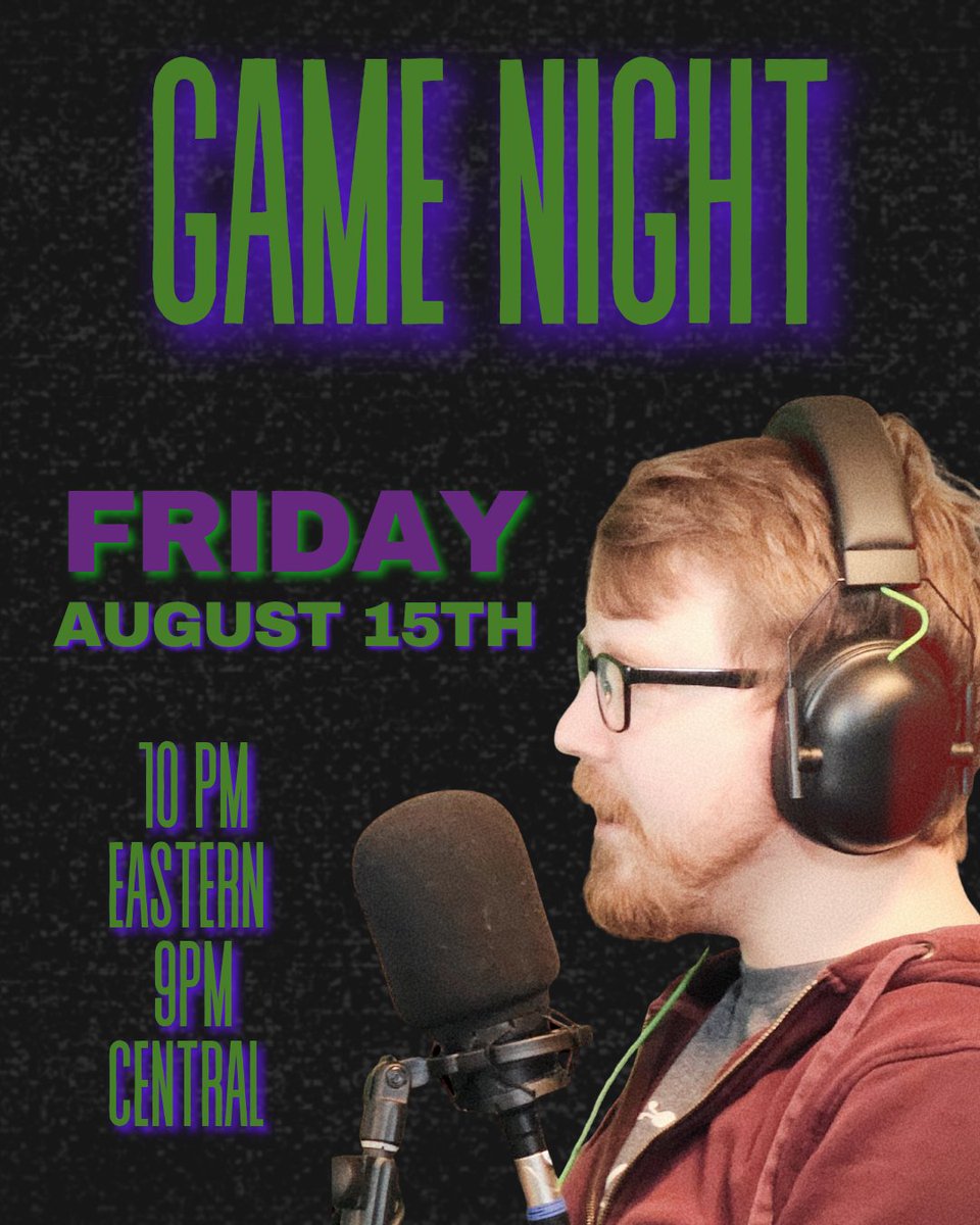 DLUTIPOD's tweet image. For our $10 patrons--join us for our semi-regular game night!

THIS FRIDAY AT 10PM EASTERN/9PM CENTRAL!
