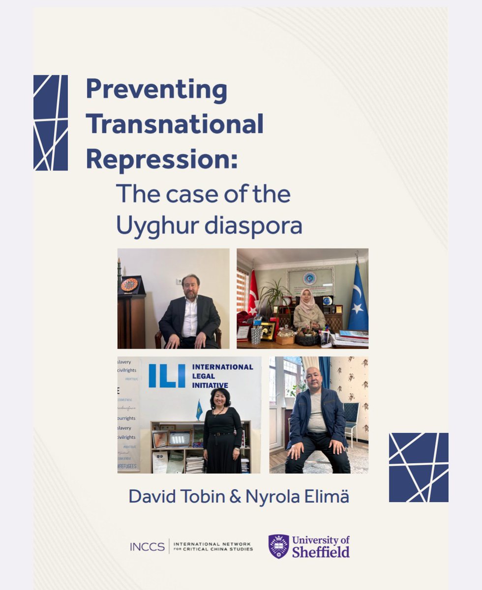 ReasonablyRagin's tweet photo. Preventing Transnational Repression - the case of the Uyghur diaspora. New research by David Tobin and @nyrola 

#TransnationalRepression #China #Uyghurs #Security #HumanRights #Turkiye #kazakhstan #UK https://t.co/feU2tyBNTX