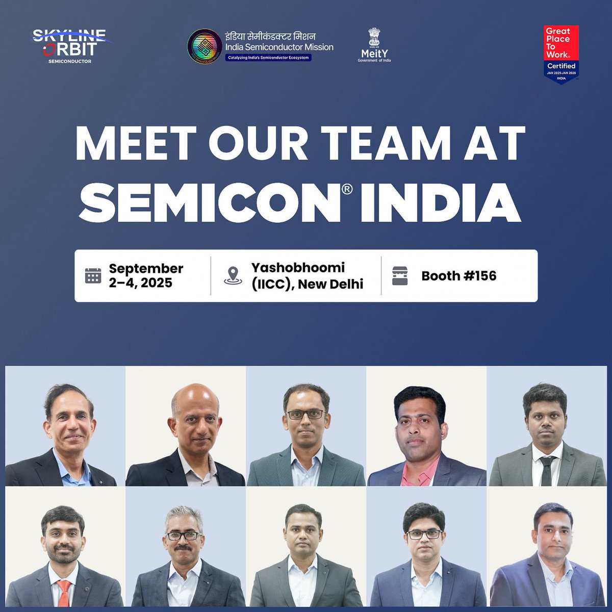 Countdown to SEMICON® India 2025: Meet the Team
 
The countdown is on, and we’re introducing our team members one by one in the days ahead.
 
First reveal drops soon. Stick around to see who’s next.
 
Set aside your evenings for a spark of curiosity, as each post features the