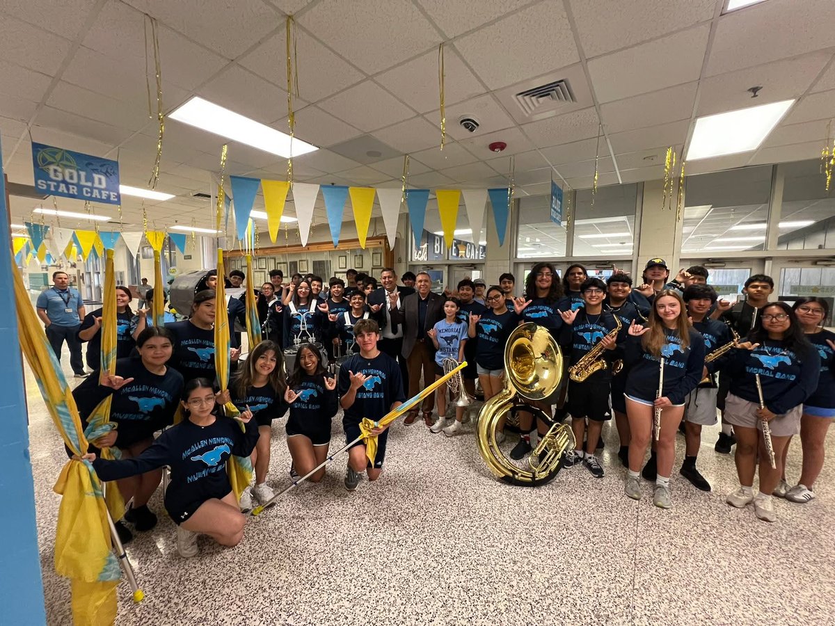 memorialBAND's tweet photo. Hey Mustang Bsnd Country!!!!!!

Let’s all congratulate Mr. Ramiro Castillo on being named the new head principal of McAllen Memorial HS!!!! 

Gooooooooooo Mustang Country!!!!

Gooooooooooo Mustang Band!!!! https://t.co/0CBm9tBRaV
