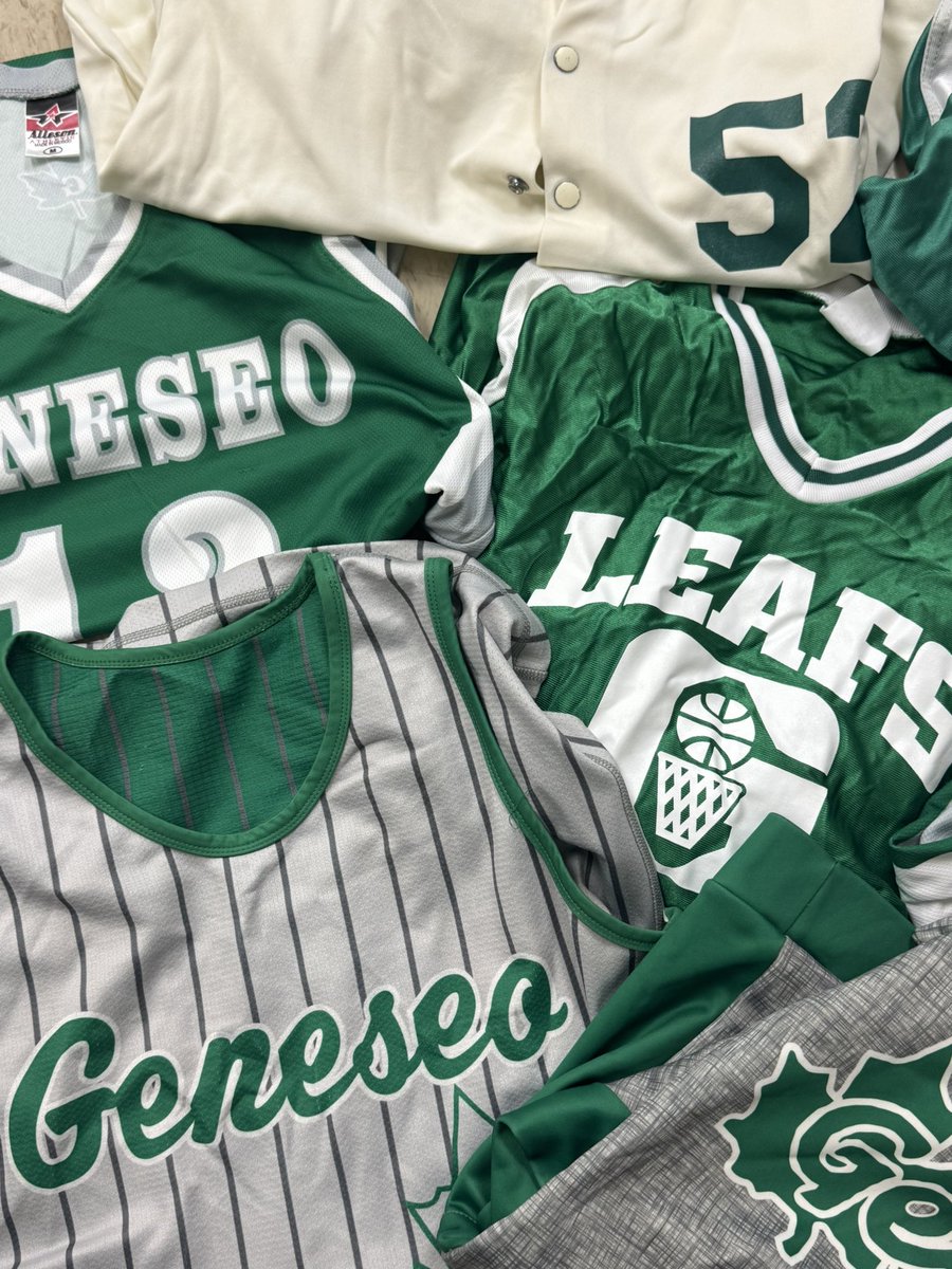Geneseo Boys Basketball (@mapleleaf_hoops) on Twitter photo Doing some cleaning yesterday and came across some really cool, vintage Geneseo Basketball Gear! 
We are looking to host an event at a home football game and sell some of this gear. 
Stay tuned for more updates! 
#goleafs Doing some cleaning yesterday and came across some really cool, vintage Geneseo Basketball Gear! 
We are looking to host an event at a home football game and sell some of this gear. 
Stay tuned for more updates! 
#goleafs