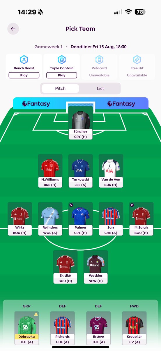 Knowlesy4805's tweet photo. @FPL_Harry https://t.co/B9klL4eMym