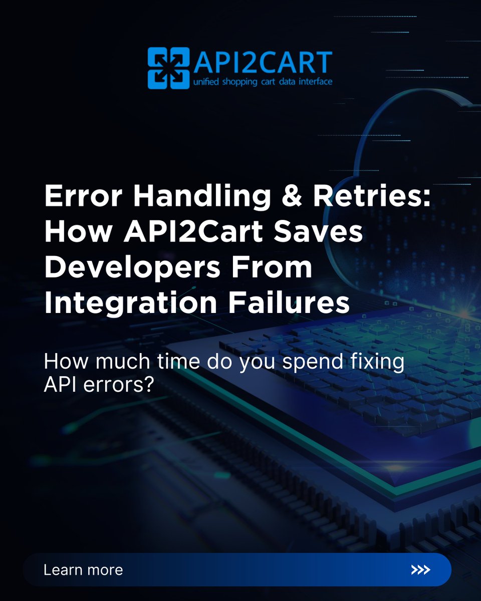 API2Cart's tweet image. ❓How much time do you spend fixing API errors?
We've done all the hard work and taken care of the complex parts behind every eCommerce API, so with API2Cart you can easily integrate with eCommerce platforms.
👉 Explore more: bit.ly/3JjHYYR
#ErrorHandling #API2Cart