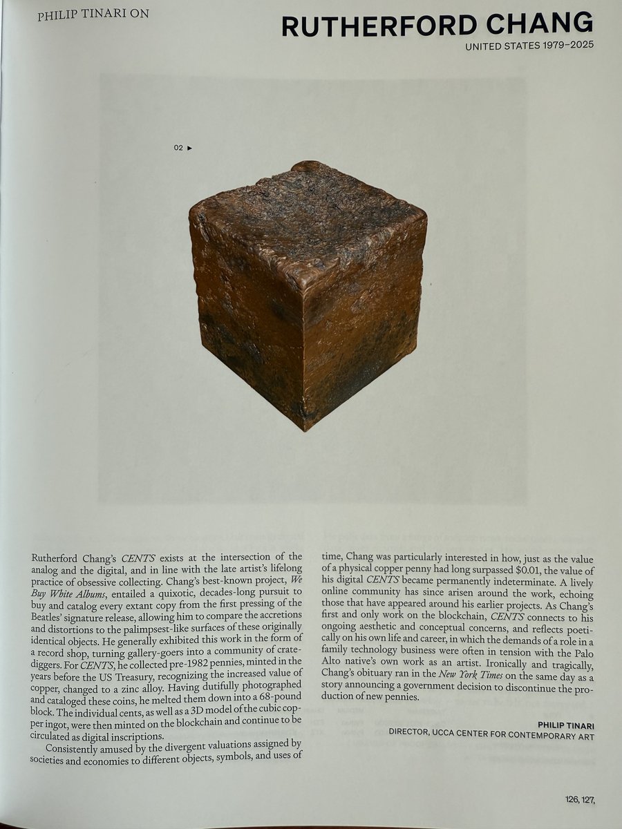 daidatep's tweet photo. So excited to share that Rutherford Chang’s CENTS project is featured as the only Bitcoin art in the newest edition of TASCHEN’s legendary book >> On NFTs.