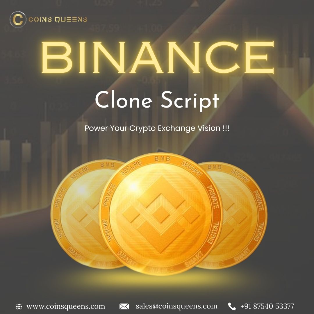 CoinsQueens's tweet image. Binance Clone Script is powering the future of crypto trading ,  from instant transactions to pro tools. Launch your exchange fast &amp;amp; stay ahead with Coinsqueens fully customized solutions.

Website: coinsqueens.com/binance-clone-…

#binanceclonescript #cryptodevelopment