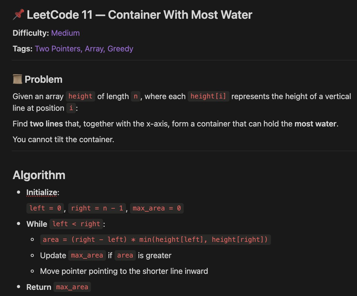 Priyansh0310's tweet photo. Two Pointer/Container with most water.
Return the maximum amount of water a container can store.
#LeetCode30
12/30
#Python #DSA #100DaysOfCode #LeetCode https://t.co/LkzxYR8WKq