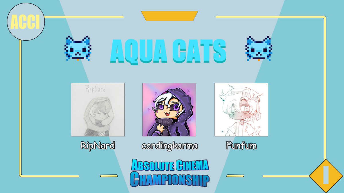 ACC International 1 is going to take part in August 16th Saturday at 9am EST/ 9pm AWST. Announcing aqua team:
Ripnard <a href="/cordingkarma_/">cordingkarma</a>  <a href="/Funfum44/">Funfum</a>