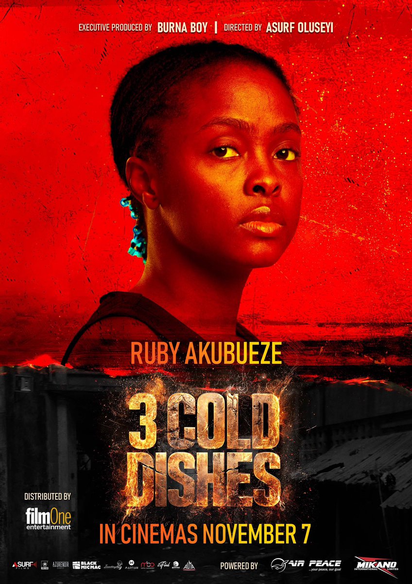 Some stories demand to be told, ours found the voices meant to tell it. Behind every scene of 3 Cold Dishes are the faces, the grit, and the heart that brought it to life ✨

Ruby Akubueze is ESOSA. 

The wait is almost over. In cinemas November 7th 2025
