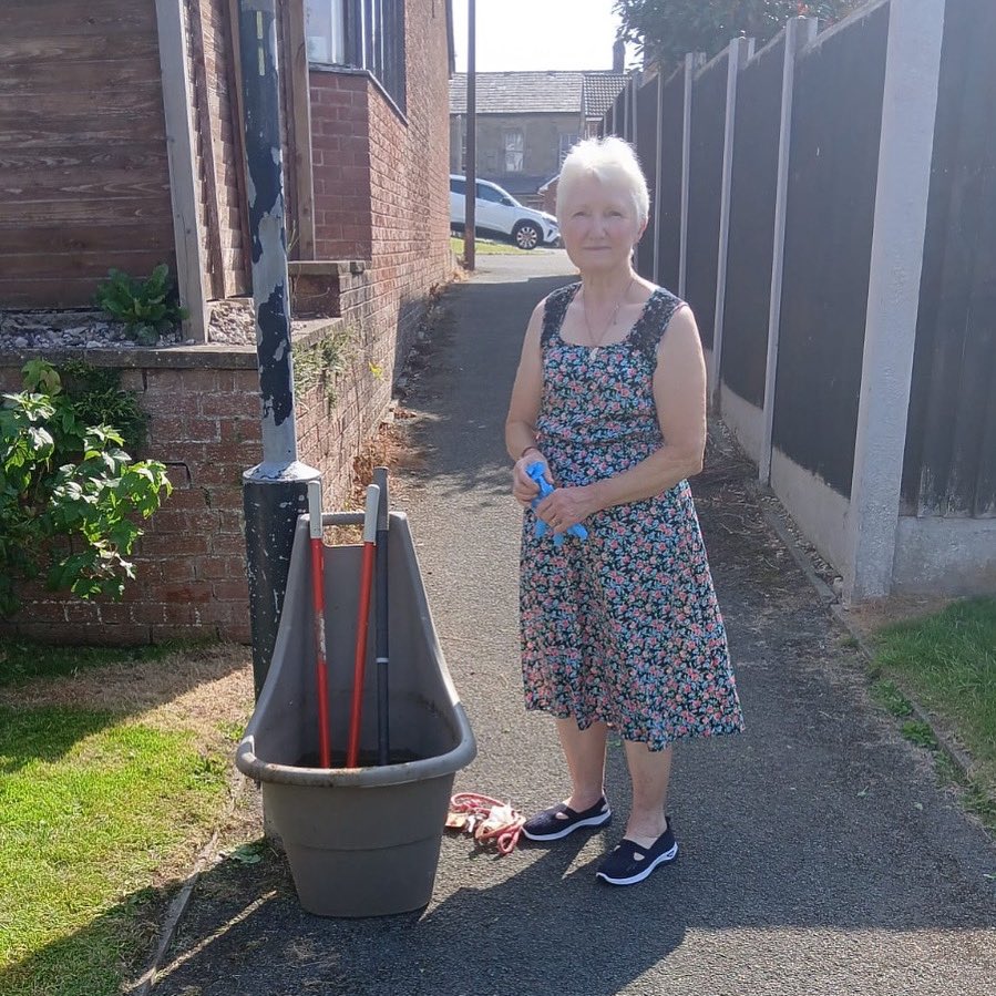 🌞 Local legend Pat Paul carried 25L of water 300m in the heat to keep St Austell Orchard thriving. Her love for Carnforth’s green spaces is pure inspiration. 🌳👏 #CommunityHero #CarnforthCares