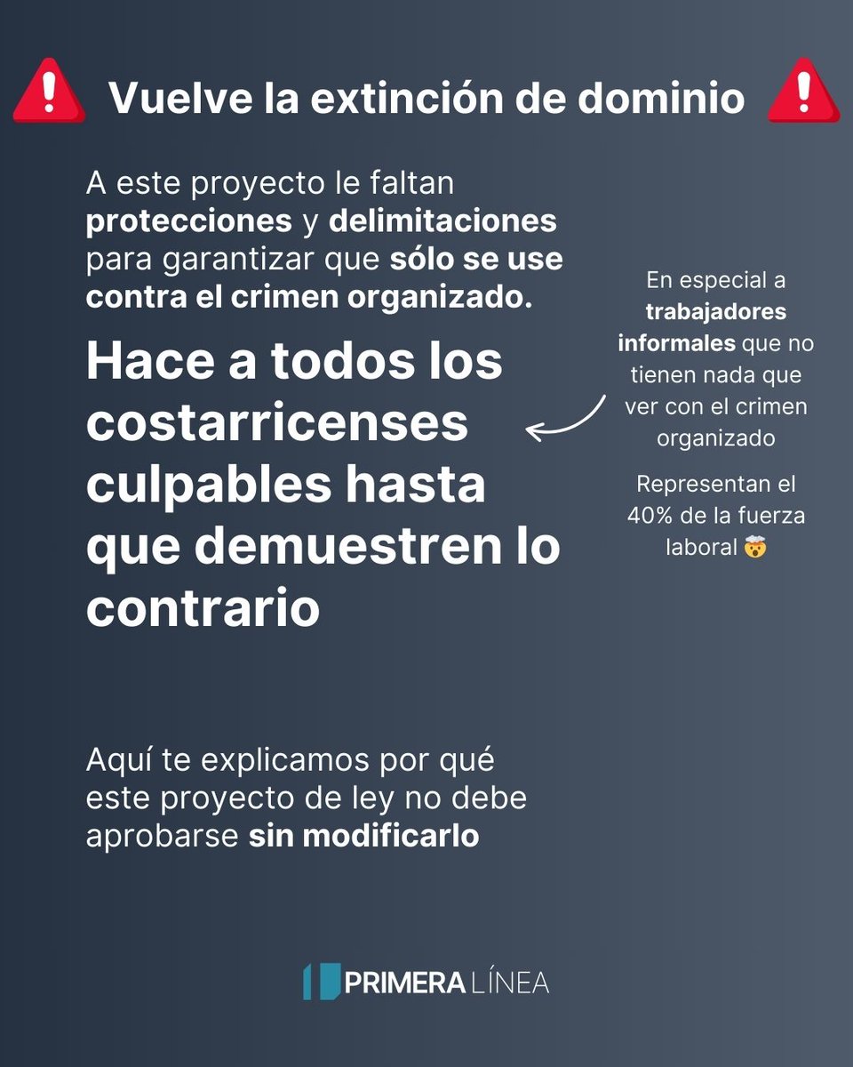 primeralineacr's tweet photo. Combatir el crimen organizado, pero con responsabilidad. El proyecto 22834 requiere cambios drásticos ✏️ para asegurar que las herramientas extraordinarias 🛠️ que da al Poder Judicial se apliquen solo a los verdaderos culpables, no a ciudadanos inocentes. 🫷🏻 https://t.co/vGZL6Q1tk6