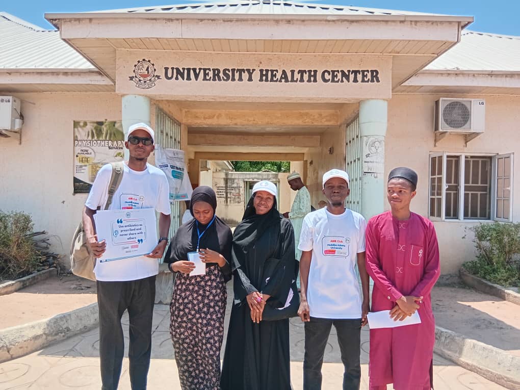 mcLegend150's tweet photo. You take responsibility I take responsibility we built a healthier future together.
Outreach at Modibbo Adama university clinic yola.
Creating awareness about this global threat antimicrobial resistance. https://t.co/1iPqXvVIxJ