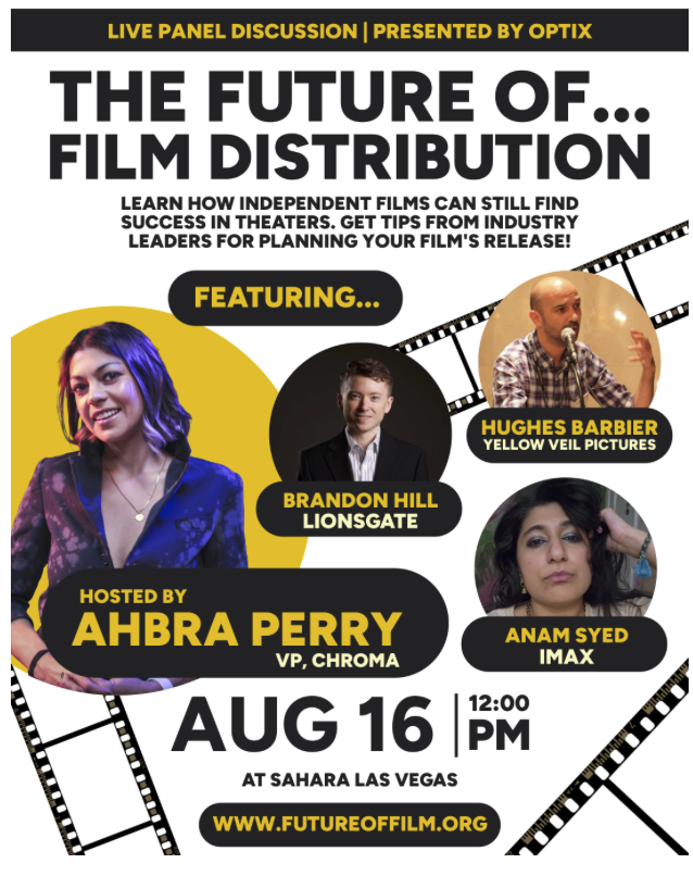 Learn how independent films can still find success in theaters, and tips from experts for planning your release!  @optixfest will have these industry pros break down release strategies that cut through a crowded market! *This will sell out*
 
#OPTIXFEST #FOFA #INDIEFILM