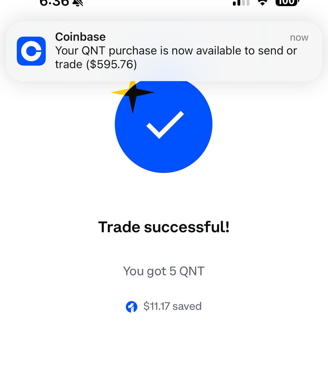 ChiroShahin's tweet image. Wednesdays $QNT buy, cause these prices won't last long. This is a top 10 project. I will keep DCAing until I have the 👑. Supply shock is coming. Stay #Quamfy my friends. #DCA #altseason #NFA