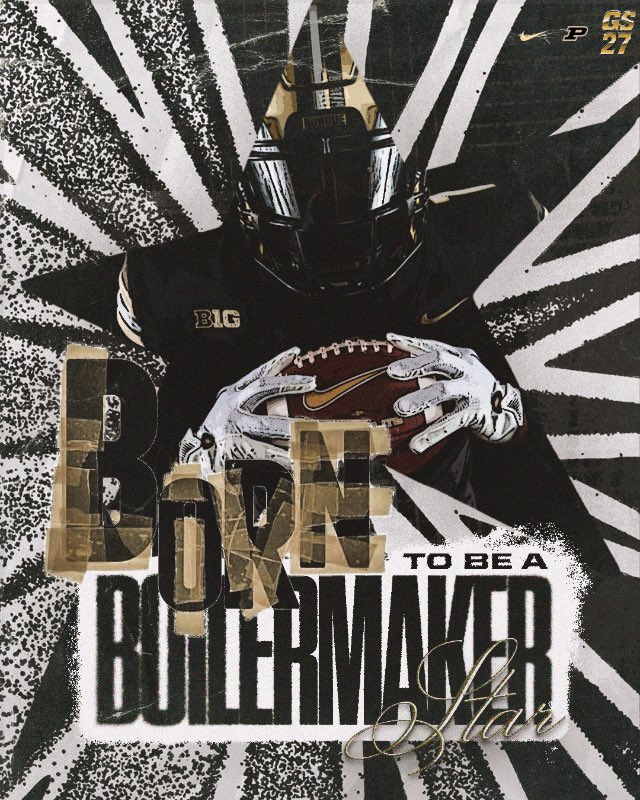 Benke_Griffin's tweet photo. Special thanks to @BoilerFootball for the Gameday invitation and graphic. Can’t wait to get this season started! #BoilerUp #GS27 @CoachJakeTrump @CoachGreen93 @bradodom @Mereberglund @HighlandsFB https://t.co/h3JWch1nkh