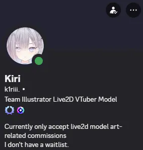 K1riii_'s tweet photo. This person is NOT me!!! Please don’t trust them! I never add clients on discord! https://t.co/TX0ZB9BfzY