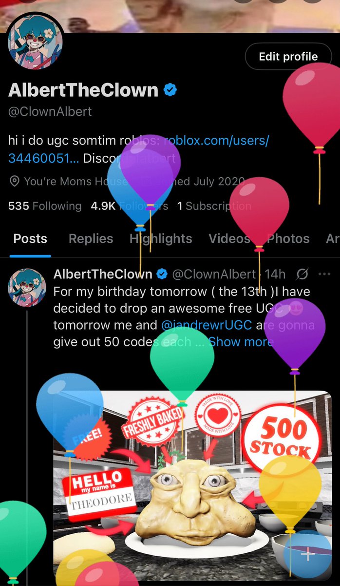 AlbertTheClown tweet media