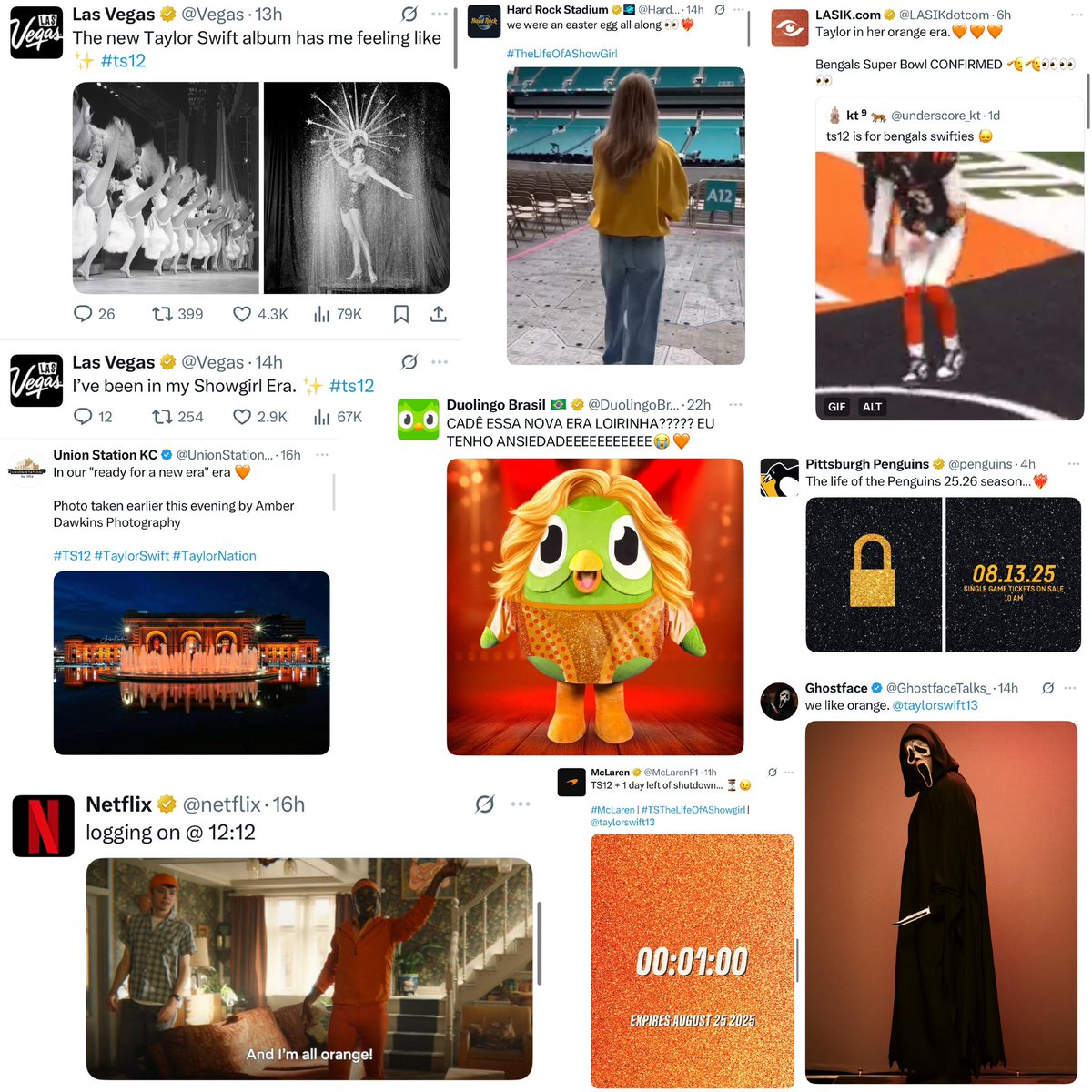 tayswiftcol's tweet photo. 🧡|Y luego dicen que Taylor Swift no tiene impacto y que el mundo no gira por ella... 

#TSTheLifeofaShowgirl 
#TaylorSwift https://t.co/FwiPGMtxZg