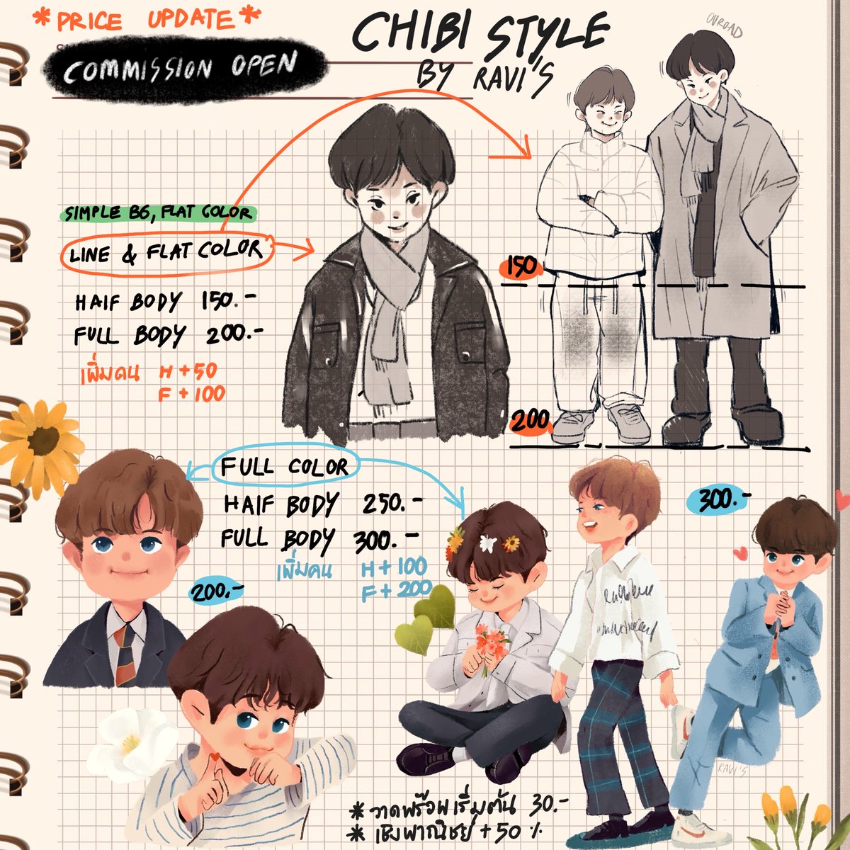 _ravis_'s tweet image. ⭐️COMMISSION  OPEN 📷 เปิดรับ คมช . รอบเดือนสิงหาคับ📷📷

สนใจกรอกฟอร์มเดือนนี้ได้เลย
forms.gle/u3MuUZNohzkRWu…

ผลงานล่าสุดสามารถดูได้ที่โพสปักหมุดนะคับ📷

เรทราคาขึ้นนิดหน่อยแต่ไม่เยอะคับ 😇
 #รับวาดรูป  #commissionopen  #commissionart  #giveaways