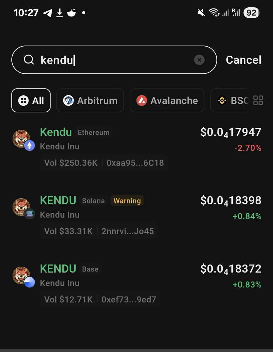 Kendu (@kenduinu) on Twitter photo $KENDU + bridged tokens have now been listed on <a href="/KuCoin_Web3/">KuCoin Web3 Wallet</a>.
All eyez on me. 🔫 $KENDU + bridged tokens have now been listed on <a href="/KuCoin_Web3/">KuCoin Web3 Wallet</a>.
All eyez on me. 🔫