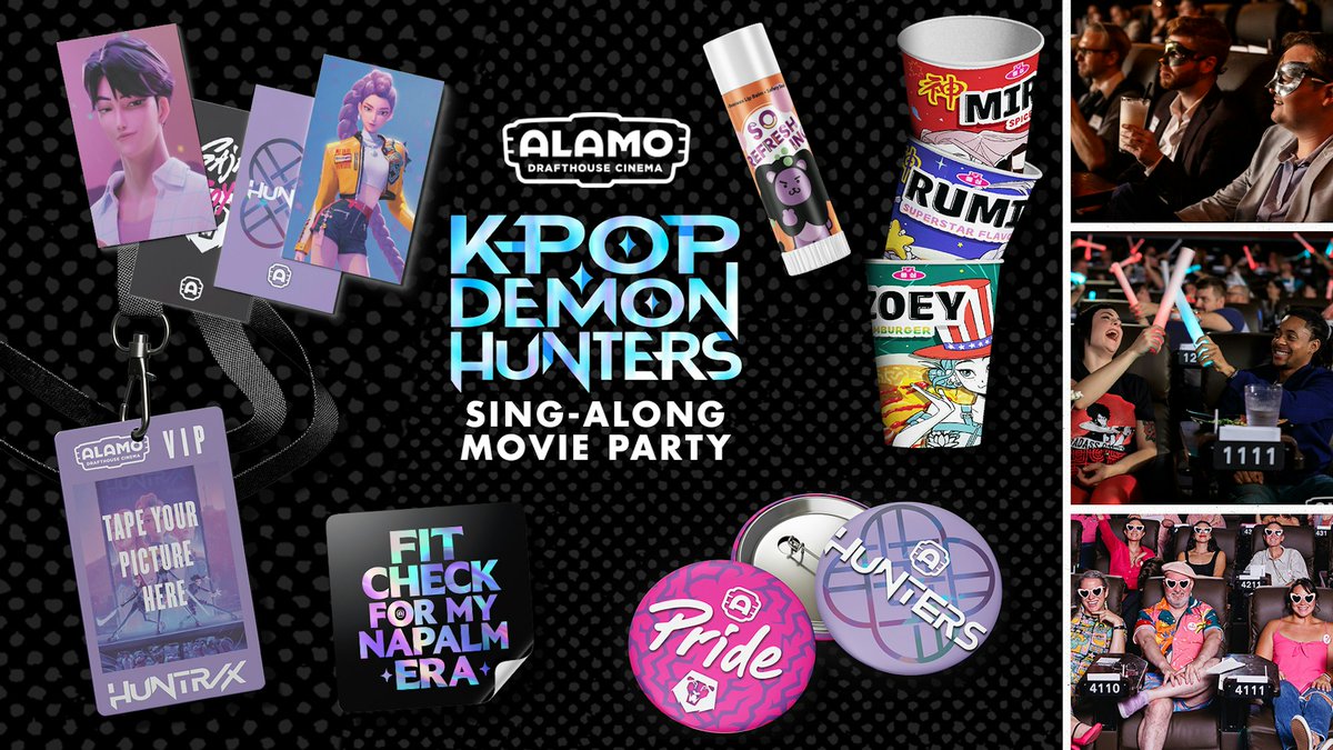 cramdoodles's tweet photo. Whoever is gonna see the kpop demon hunters singalong at the Alamo Drafthouse theatres...

I just noticed the goodies y'all are gonna get, I am SO jealous 😭 https://t.co/tuEk5a4nen