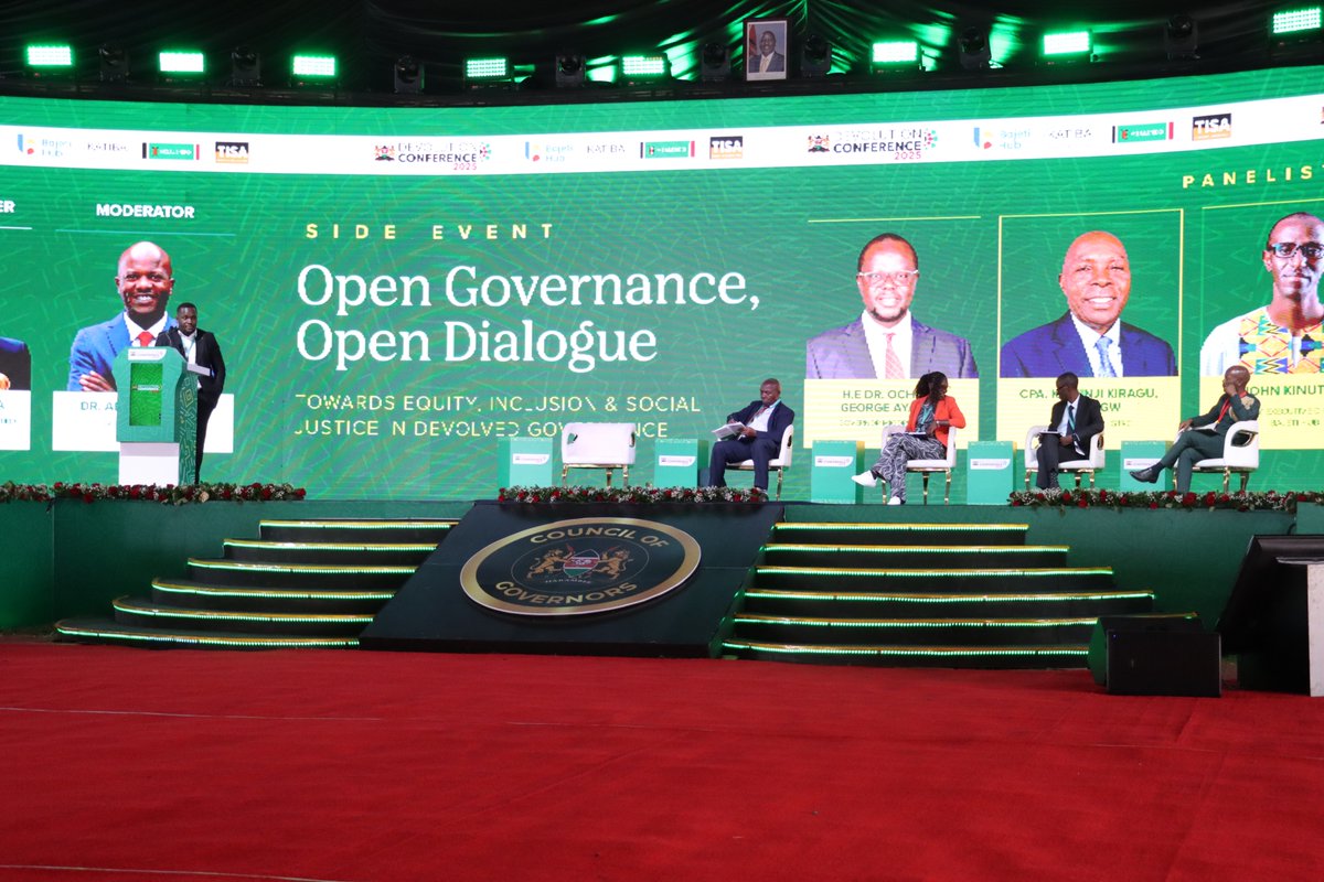 MzalendoWatch's tweet image. And the conversation has kicked off! 

We have the pleasure of joining our partners at the #DevolutionConference in a much-needed conversation on equity, inclusion and social justice in devolved governance. 

#OpenGovernance