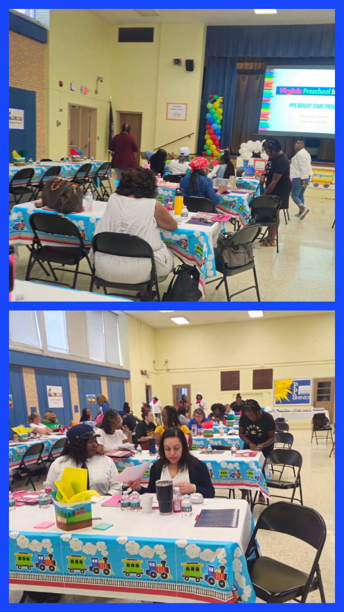 DrPSW_PKC's tweet photo. PreK Preservice Back To School PD was amazing.  Director, Mrs. Hailes @in8days provided VPI &amp; VQB5 updates. @PortsVASchools @PPSPREK @ebracyPPS @cardellpatillo @nicscud @CPCRM @MtHermonPreKCtr @OliveBranch415 @pps_FedsPreK https://t.co/QDgL8gXlIj