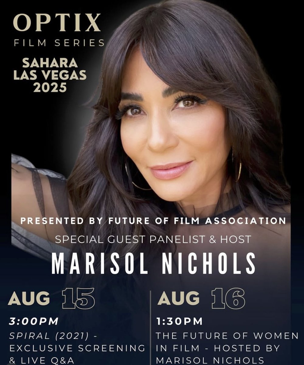 IN FOCUS | MARISOL NICHOLS

We’re honored to welcome <a href="/marisolnichols/">Marisol Nichols</a> as a Featured Guest at the Future of Film Association VIP Launch!

🎬 Join us <a href="/saharalasvegas/">SAHARA Las Vegas</a> for <a href="/optixfest/">OPTIX</a> this weekend! Tickets on sale now!

#OPTIXFEST #FOFA #INDIEFILM #MARISOLNICHOLS