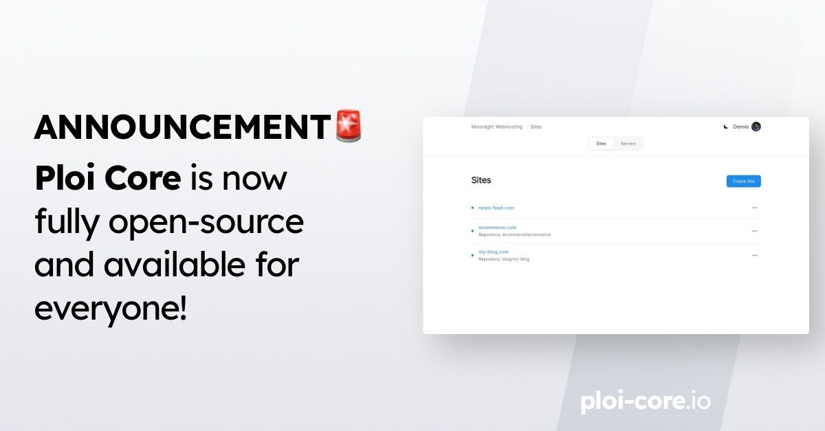 ploi_deploy's tweet image. Ploi Core is now free! ✌️

You will still need the Ploi Unlimited (ploi.io/pricing) subscription, but other than that you can now download this software for free at github.com/ploi/ploi-core

This change now makes it possible for others to contribute and make it an even…