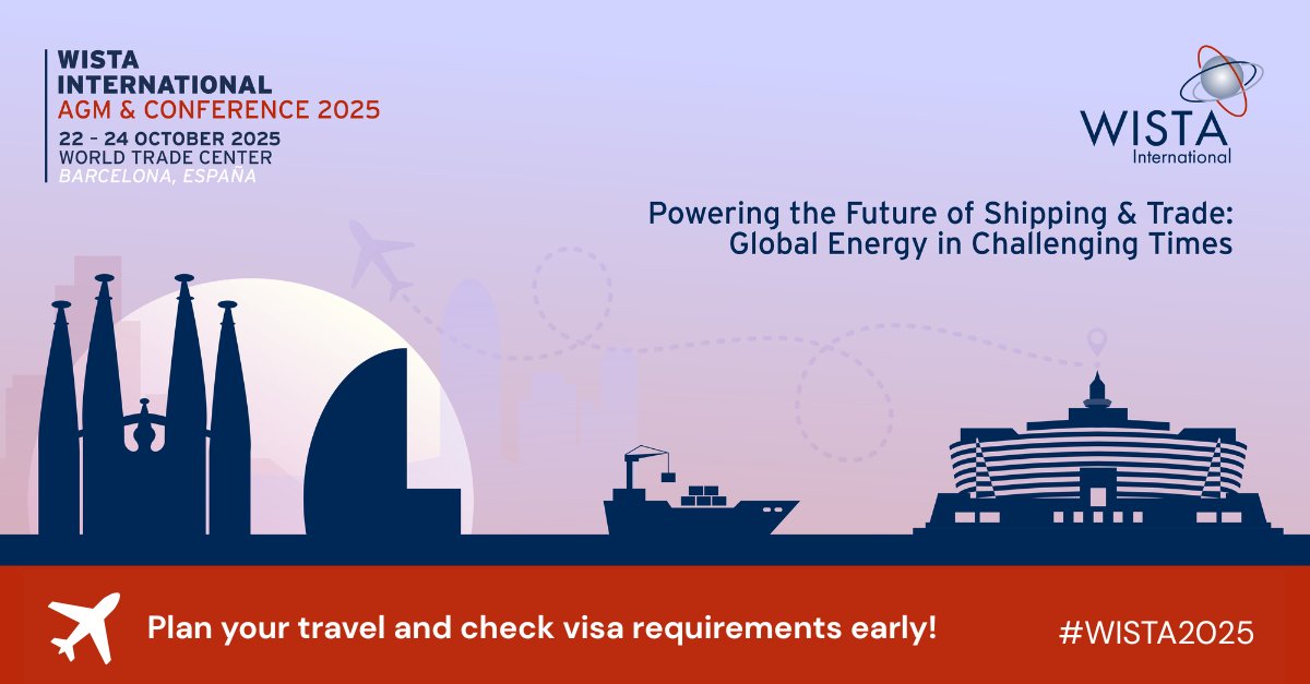 ✈️ Plan your travel to #Barcelona &amp; check entry requirements early!

With just over two months until #WISTA2025 we are encouraging delegates to plan their travel to Barcelona &amp; to check entry requirements as this may vary between delegates.

More info👉 wistabarcelona2025.com/visa-informati…