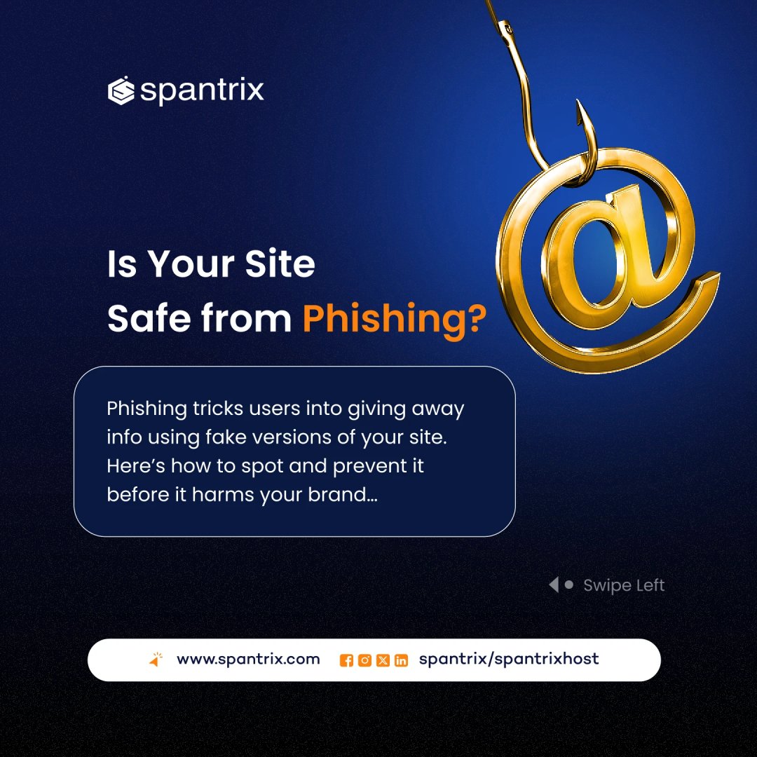 Spantrixhost's tweet image. Swipe for tips on how to keep you and your site users safe from phishing attacks. 🥷

#onlinesafety #sitesecurity #webhosting #webdesign #webhostingcompany #Spantrix