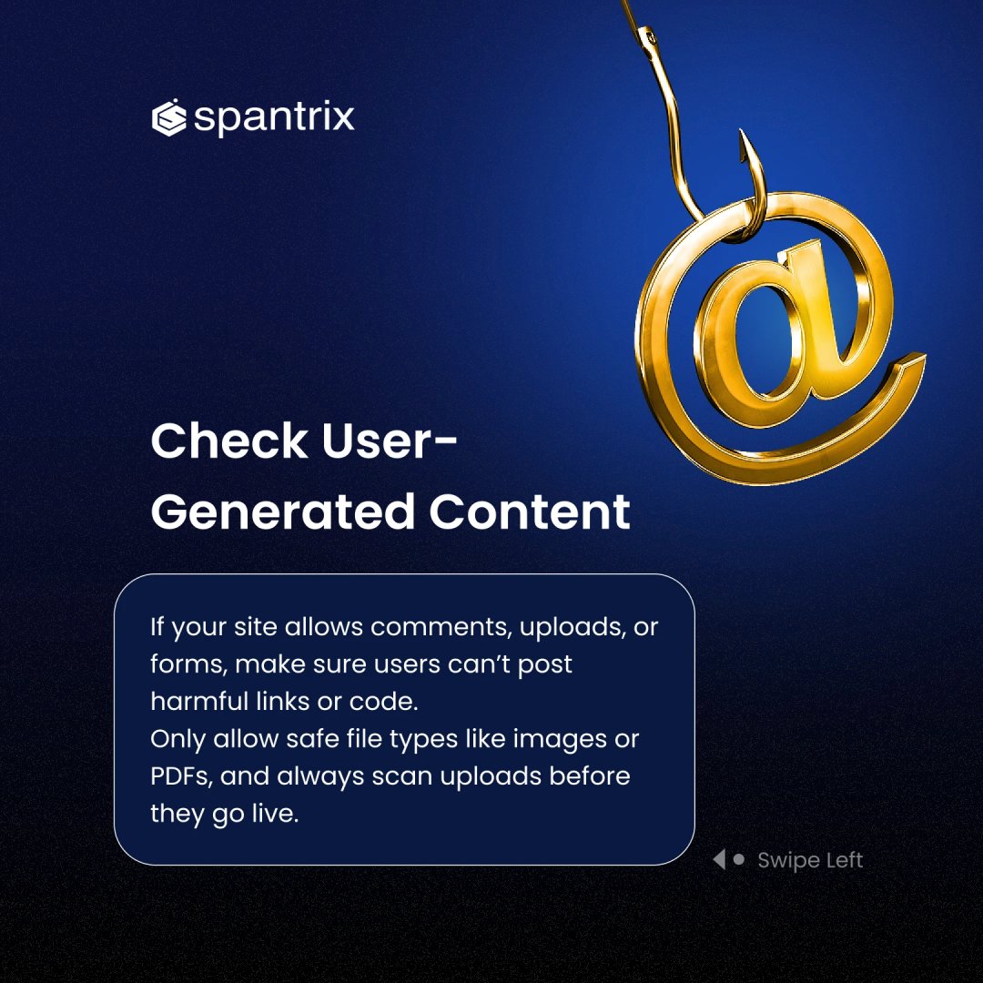 Spantrixhost's tweet image. Swipe for tips on how to keep you and your site users safe from phishing attacks. 🥷

#onlinesafety #sitesecurity #webhosting #webdesign #webhostingcompany #Spantrix