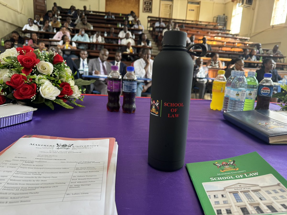 bkabumba's tweet photo. Orientation for incoming Master of Laws (LLM) students 2025/2026 at @MakerereLaw 

As We Build For The Future 🙏 https://t.co/wYAWPWpJ85