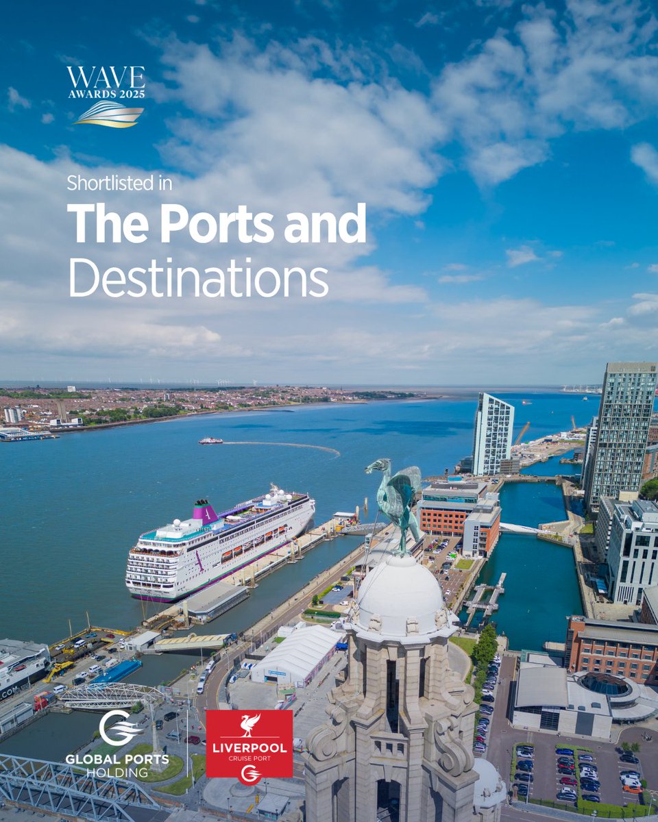 We're proud to announce that Liverpool Cruise Port, has been shortlisted for the Wave Awards 2025.

This recognition highlights our port’s continued commitment to delivering exceptional cruise experiences in one of the UK’s most dynamic destinations.