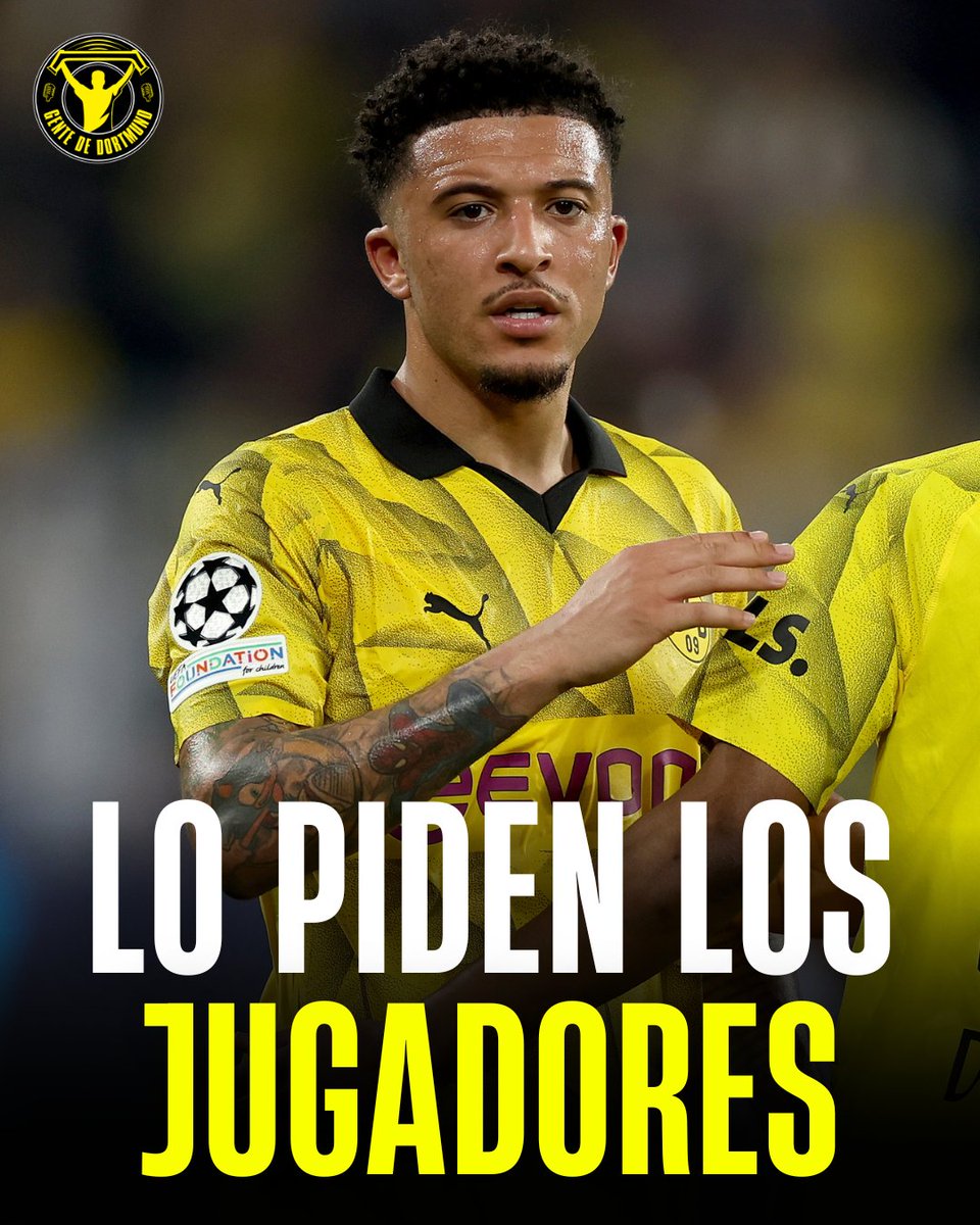 Mientras, Sebastian Kehl sigue durmiendo la siesta y Niko Kovac duda de él.

Los jugadores de Borussia Dortmund pidieron a Sancho porque creen que él es capaz de marcar la diferencia en los partidos.