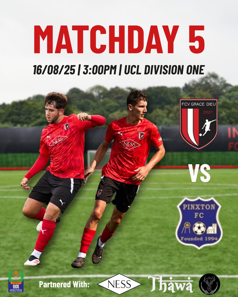 FCVGraceDieu's tweet photo. 🔴FIXTURE⚫

#TheAcademy are back in action at home this Saturday. We host Pinxton FC

🆚@pinxtonfc1 
📅16th August
⏰3:00PM KO
🏟️FCV Academy, LE67 5UG
🏆United Counties League
🎟️£5 Entry (Kids - £0, Concession - £3) https://t.co/1sLu0urcRl