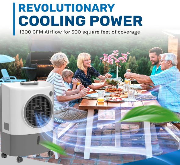 TailgaterMag's tweet image. Are you ready for those hot, early September tailgates?  This will help cool things off - amzn.to/4mDFfYu

#tailgate #tailgating #swampcooler #evaporativecooler #Football