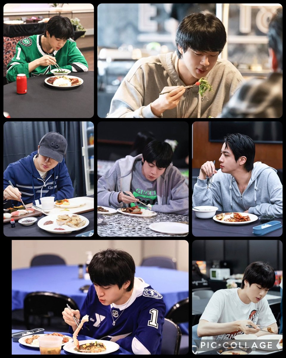 saekookjin7's tweet image. ウットやー、ジン君に肉を🍖！！いや。なんかこうガッツリしたものをアメリカで食べてる写真アップしてー！😆✨
8割野菜や海鮮🦐だわw
 #JIN #EATJIN #wooteo #RUNSEOKJIN_EPTOUR