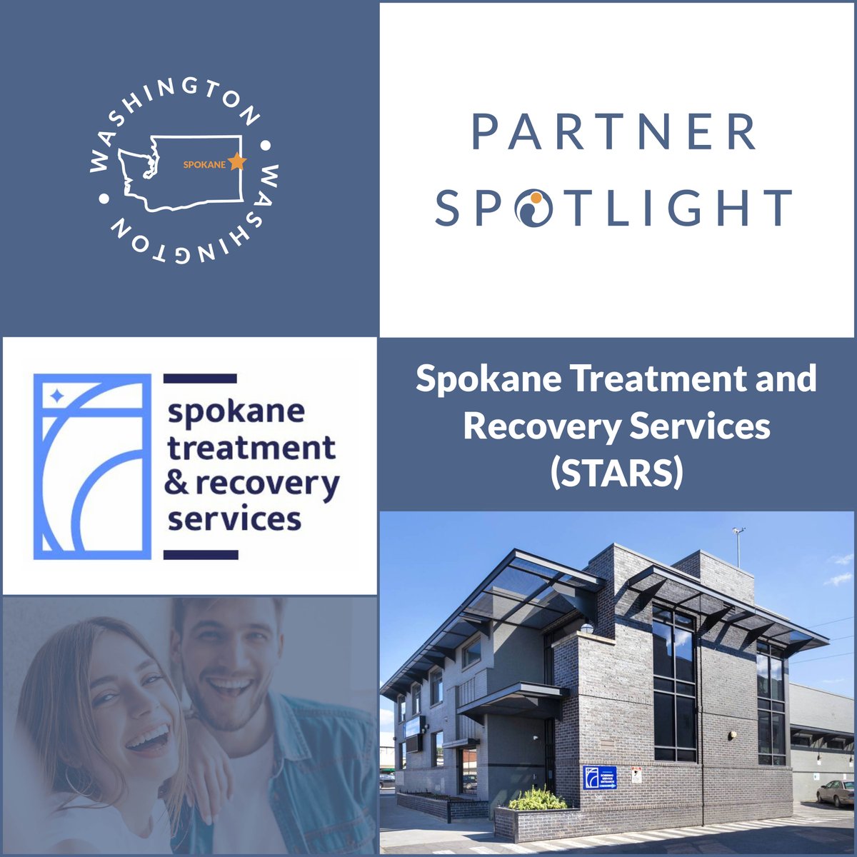 Community Partner Spotlight: Spokane Treatment and Recovery Services (STARS)

STARS is a non-profit behavioral health agency. They offer multiple services and levels of care to address the needs of clients in every stage of their treatment. Learn more: spokanerecovery.org.