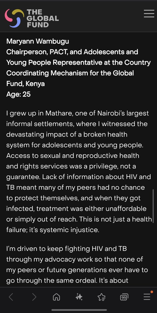 Maryann Wanjiru (@maryannwambugu1) on Twitter photo I'm really honoured to be part of the first ever youth led Global Fund 8th Replenishment campaign. Huge thanks to <a href="/GlobalFund/">The Global Fund</a> for backing youth leadership
To every young person across the globe, join us in this 'I Am The Impact' campaign
<a href="/theyouthpact/">The PACT</a>
<a href="/YOUNITE_4TB/">YOUNITE Global</a> I'm really honoured to be part of the first ever youth led Global Fund 8th Replenishment campaign. Huge thanks to <a href="/GlobalFund/">The Global Fund</a> for backing youth leadership
To every young person across the globe, join us in this 'I Am The Impact' campaign
<a href="/theyouthpact/">The PACT</a>
<a href="/YOUNITE_4TB/">YOUNITE Global</a>